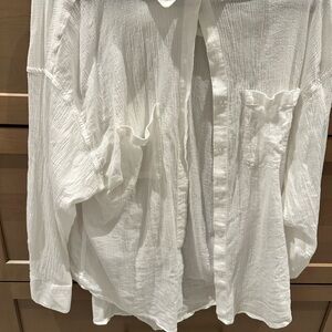 Beach Time! Women's Button-Up Top - Perfect for Vacation Layering